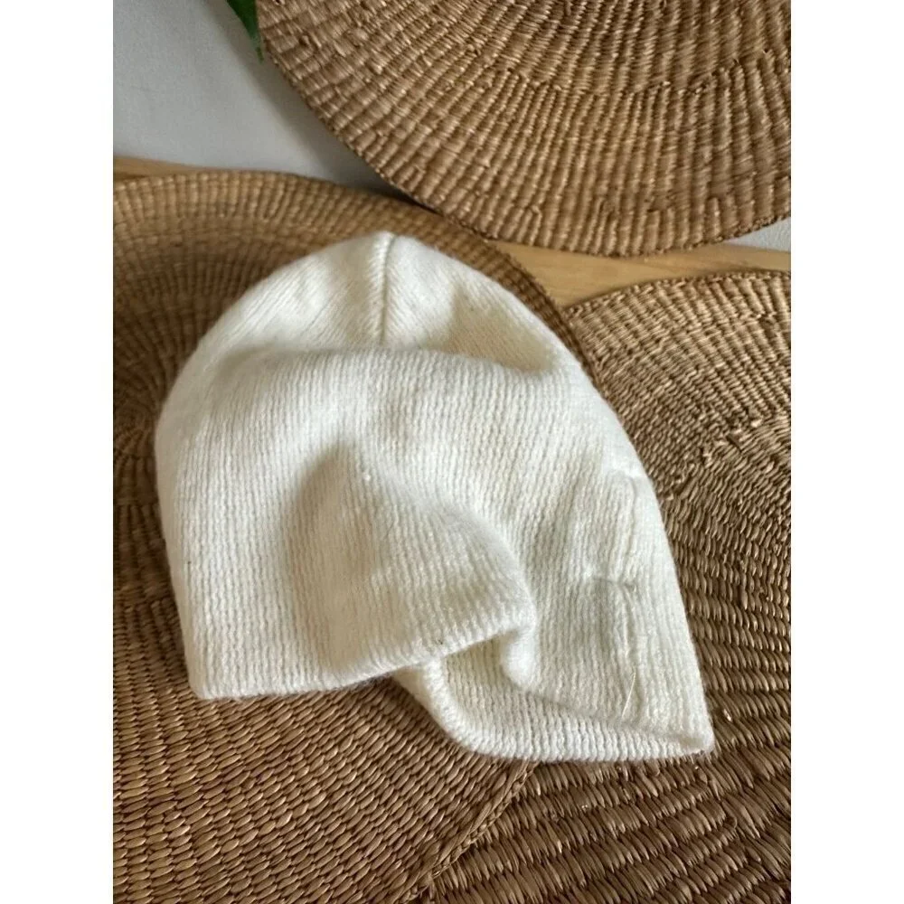 New York & Company White Beanie